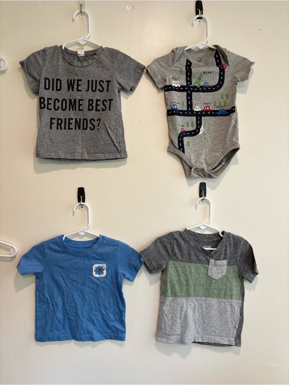 18 month t shirt bundle short sleeve toddler boy grey